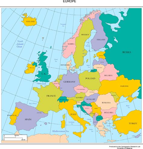 europe map hd  countries