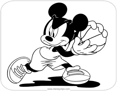 coloring pages mickey mouse basketball mickey mouse ball coloring
