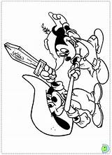 Coloring Pages Sword Fight Disney Mickey Mouse Three Dinokids Musketeers Print Close Coloringdisney Hellokids Color sketch template