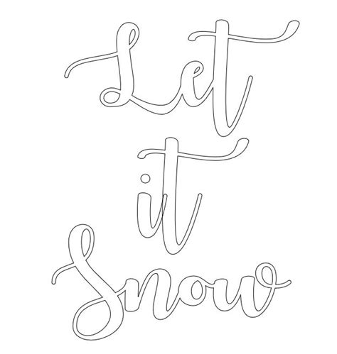 printable   snow stencil