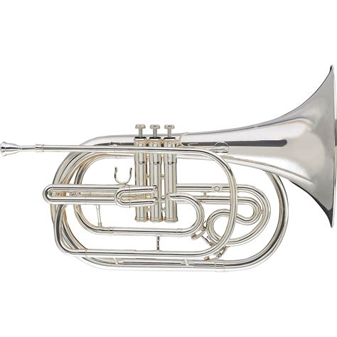 blessing bm  marching series bb marching french horn silver plated