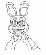 Bonnie Fnaf Coloring Freddy Toy Pages Chica Springtrap Nights Five Para Colorear Fazbear Mangle Dibujos Bunny Drawing Krueger Freddys Color sketch template