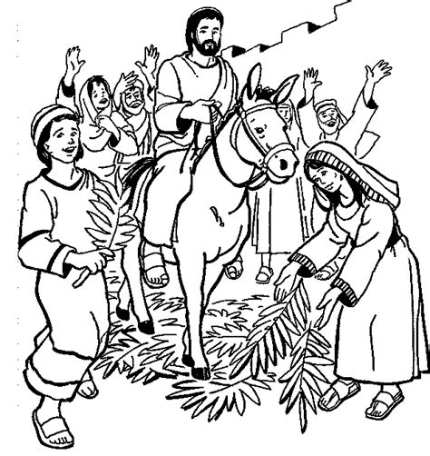 palm sunday coloring page  print print color craft