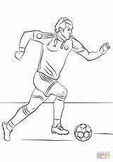 Coloring Soccer Pages Bale Gareth Football Player Printable Footballeur Para Dessin Colorear Print Color Mbappe Kids Résultat Adulte Recherche Pour sketch template