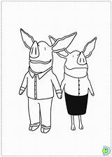 Coloring Olivia Pig Pages Dinokids Popular Library Clipart Cartoon sketch template