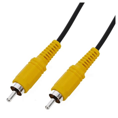 yellow rca rca plug audio video extension cable cord black xxxx xu wm ebay