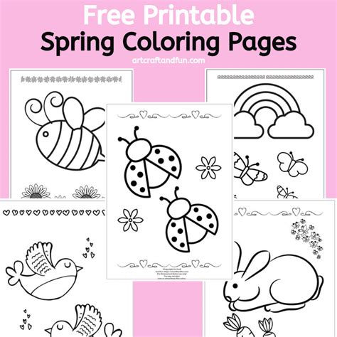 printable spring coloring pages  kids