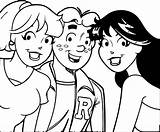 Veronica Archie Betty Wecoloringpage sketch template