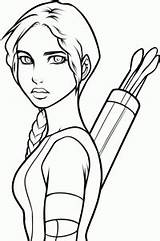 Hunger Katniss Everdeen Draw Hambre Glimmer Panem Tribute Hdclipartall Malen sketch template