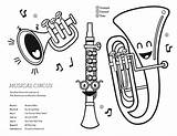 Coloring Jazz Pages Instruments Utah Clarinet Band Getcolorings Circus Musical Worksheet Kids Popular Color Printable sketch template