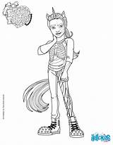 Monster High Coloring Pages Neighthan Fusion Freaky Rot Hellokids Para Color Colorir Desenhos Print Pt Colouring Blank Hybrid Unicorn Movie sketch template