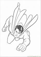 Superman Drawing Coloring Flying Pages Library Clipart sketch template