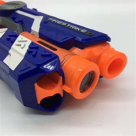 Nerf N Strike Elite Firestrike Blue Pistol Blaster Light Beam Tested