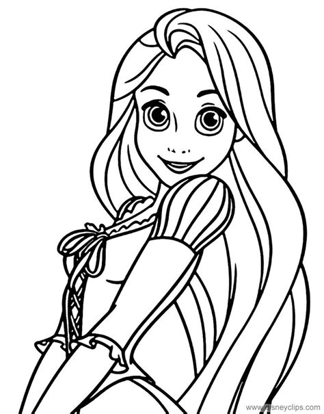 pretty rapunzel tangled coloring page tangled coloring pages