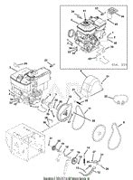 ariens   le hp tec  width parts diagram  engine  belt drive