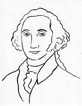 George Washington Drawing Coloring Sketch Pic Drawings Paintingvalley Pencil sketch template