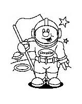 Coloring Astronaut Pages Crayola sketch template