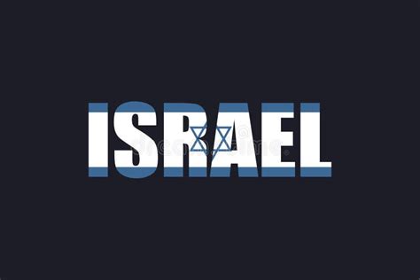 israel map text  flag stock illustration illustration  colourful