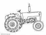 Tractor Coloring Pages Vintage Printable Kids Color Print sketch template