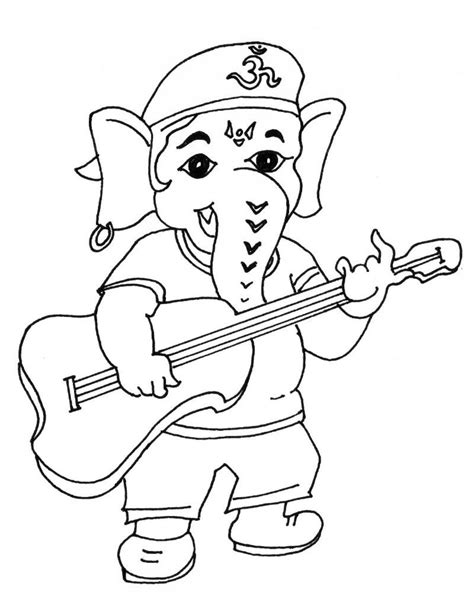 coloring pages  ganesha coloring pages