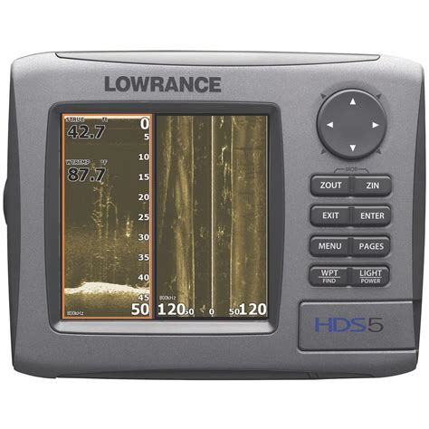 lowrance hds  fishfinder gps chartplotter  nautic insight maps  transducer