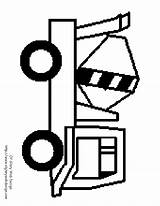 Construction Coloring Kids Signs Pages Truck Trucks Cement Pix Colouring Printable Popular Coloringhome sketch template