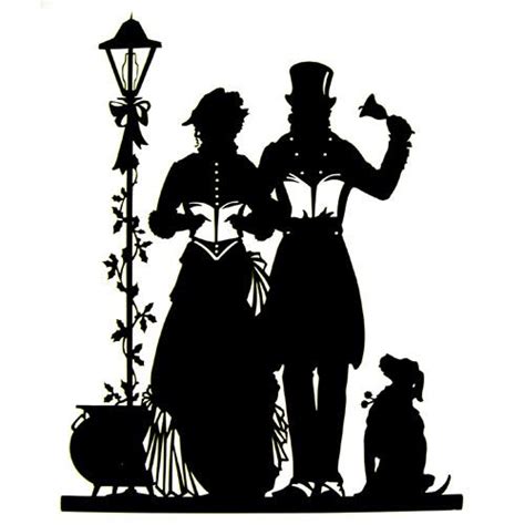 victorian carolers silhouette google search silhouette christmas