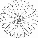 Peace Coloring Pages Sign Flower Printable Flowers Adults Tattoos Tattoo Clipart Symbol Cliparts Signs Adult Sunflower Book Color Impressive Clipartbest sketch template