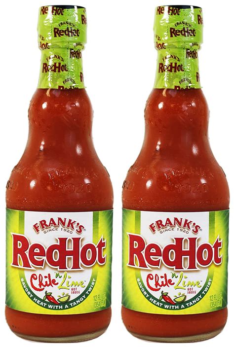 Frank S Redhot Chile N Lime Hot Sauce Pack Of 2 12 Oz