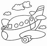 Kleurplaat Vliegtuig Kleurplaten Vervoer Verkeer Door Kind Coloring Eenvoudig Tekeningen Peuter Bewaard Voor Boek Van Tekening Thema sketch template