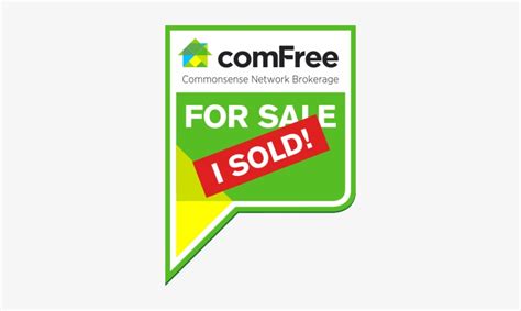 comfree  sale lawn sign  sold sticker comfree sold sign  png  pngkit