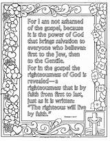 Romans Coloring Ashamed Verse Adron sketch template