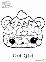 Num Noms Coloring Pages Sushi Nom Kids Color Printable Print Getcolorings Sheets Numnoms Then Oni Giri sketch template