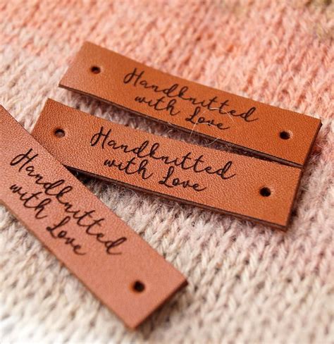 custom leather labels garment labels personalized labels care labels labels  knitted