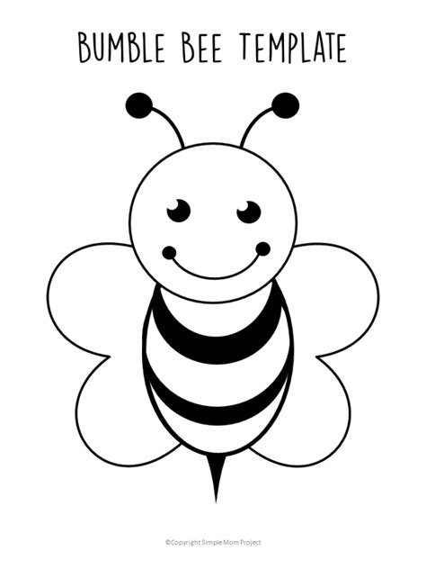 printable bee templates bee template bee coloring pages bee