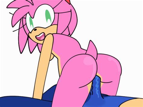rule 34 2d amy rose animated anthro ass blue fur breasts