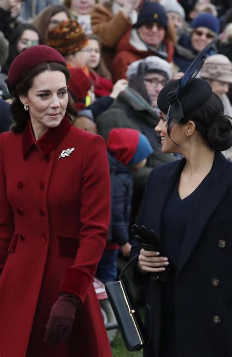 kate meghan united at attend christmas day church service daily
