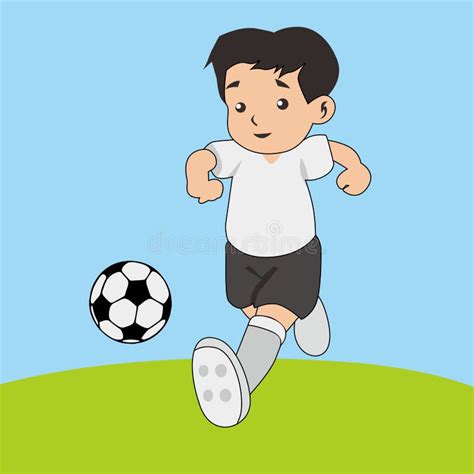 boy playing football drawing kak perevodyatsyatheboys play