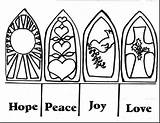 Advent Coloring Clipart Peace Hope Pages Christmas Wreath Candles Joy Clip Printable December Drawing Candy Kids Crafts Pageant Religious Bible sketch template