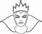 Queen Evil Snow Coloring Face Witch Huntsman Front Pages Disney Wecoloringpage sketch template