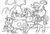 Colorear Caballos Fazenda Vacas Kleurplaat Mucche Koeien Meninos Desenho Proteger Disegno Hoeden Vaches Garder Cowboys Chachipedia Cows Paracolorear Herding Anagiovanna sketch template