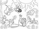 Garden Coloring Pages Getdrawings Preschool sketch template
