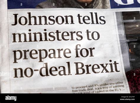boris johnson tells ministers  prepare   deal brexit guardian