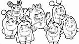 Oddbods Booba Thinknoodles Coloringpages Magical sketch template