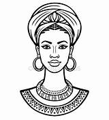 African Woman Drawing Sketch Turban Drawings Young Sketches Getdrawings Paintingvalley sketch template