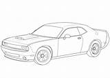 Dodge Challenger Coloring Pages Printable Categories sketch template