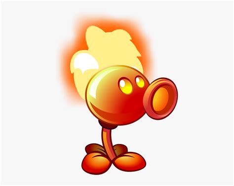 plants  zombies fire peashooter  transparent clipart clipartkey