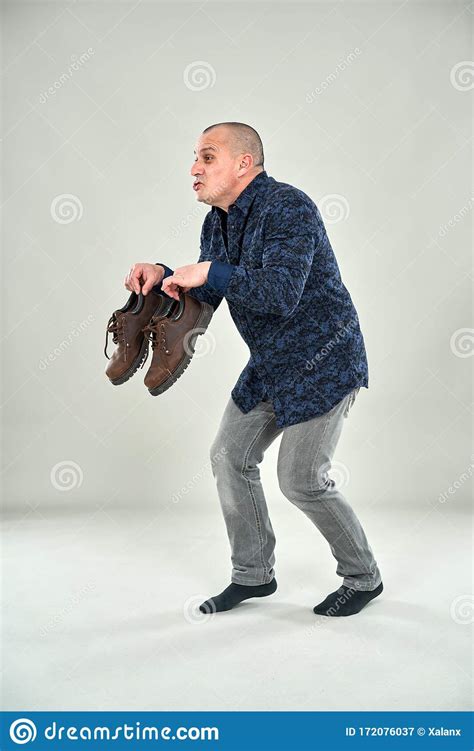 Man Sneaking Around Tiptoeing Stock Image Image Of Hands