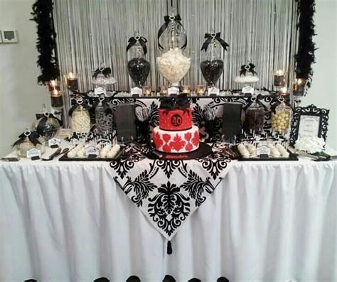 Black And White Birthday Party Ideas Dessert Tables On