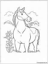Wild Pages Horse Coloring Color sketch template